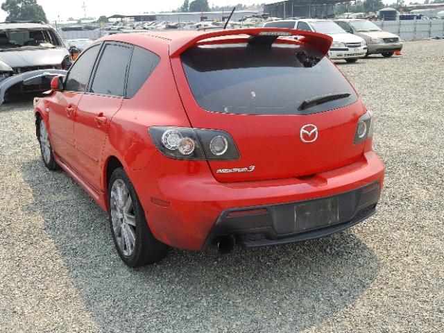 JM1BK34M171746060 - 2007 MAZDA SPEED 3 RED photo 3