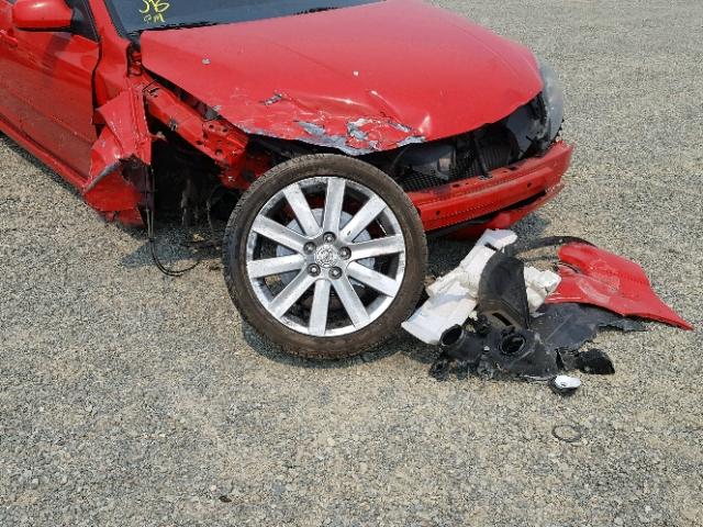 JM1BK34M171746060 - 2007 MAZDA SPEED 3 RED photo 9