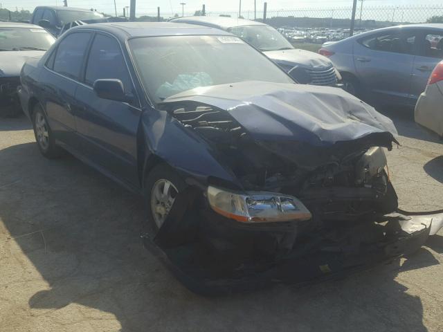 1HGCG56621A060375 - 2001 HONDA ACCORD EX BLUE photo 1