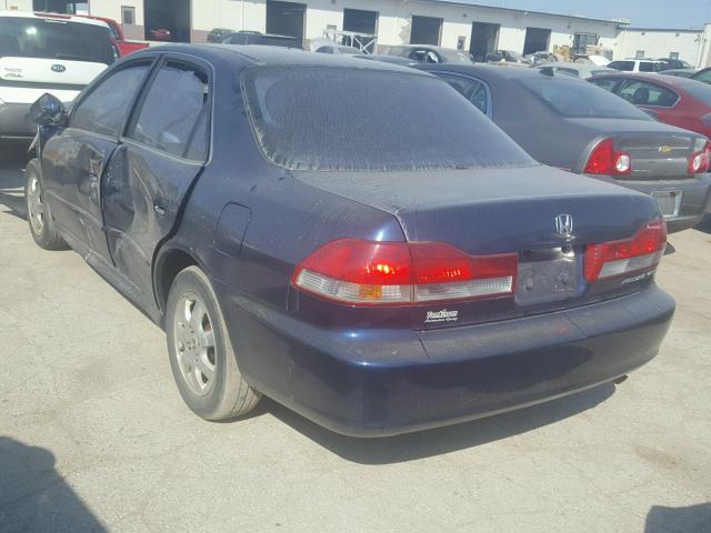 1HGCG56621A060375 - 2001 HONDA ACCORD EX BLUE photo 3