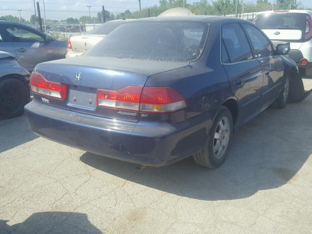 1HGCG56621A060375 - 2001 HONDA ACCORD EX BLUE photo 4