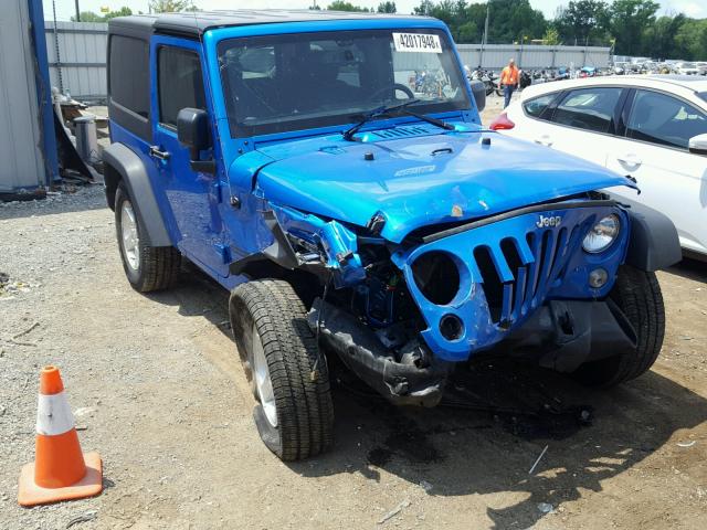 1C4AJWAG4GL262855 - 2016 JEEP WRANGLER S BLUE photo 1