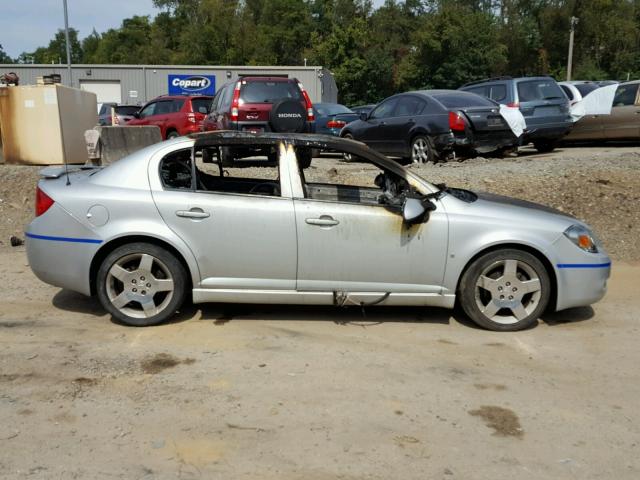 1G1AM58BX87164010 - 2008 CHEVROLET COBALT SPO SILVER photo 9