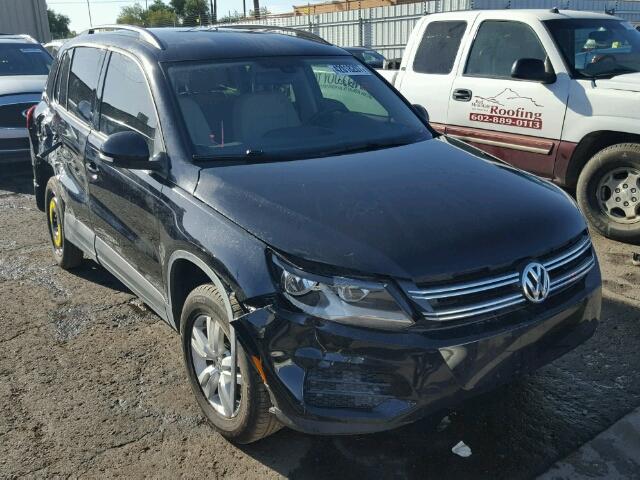 WVGAV7AX8GW534201 - 2016 VOLKSWAGEN TIGUAN BLACK photo 1