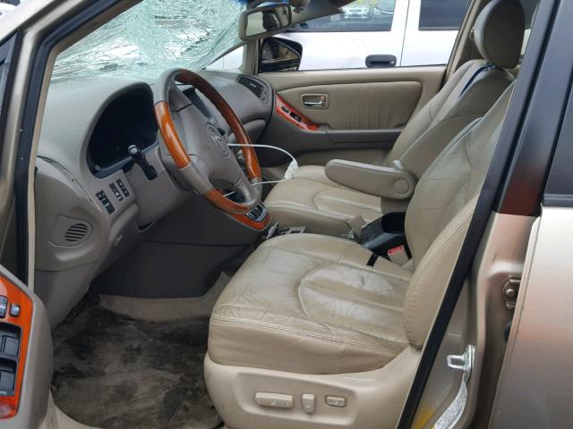 JTJHF10U620249431 - 2002 LEXUS RX 300 TAN photo 5