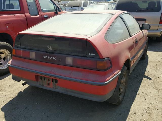 JHMED8364LS015570 - 1990 HONDA CIVIC CRX RED photo 4