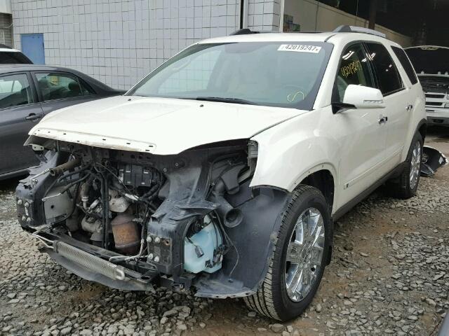 1GKLVNED9AJ174348 - 2010 GMC ACADIA SLT WHITE photo 2