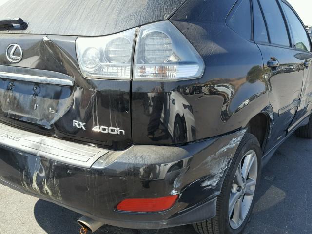 JTJHW31U860009670 - 2006 LEXUS RX 400 BLACK photo 9