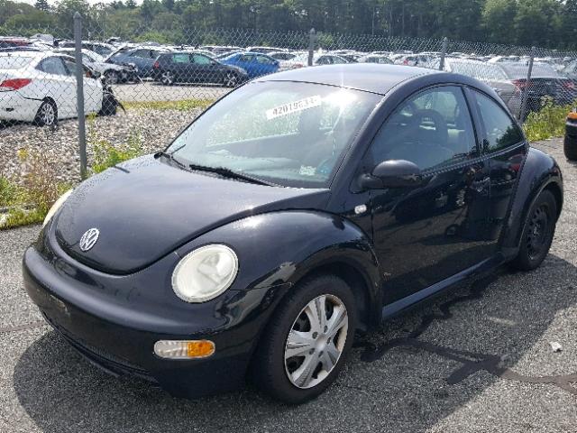 3VWBK21C21M428882 - 2001 VOLKSWAGEN NEW BEETLE შავი ფოტო 2