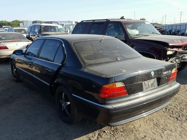 WBAGJ8320WDM12991 - 1998 BMW 740 IL BLACK photo 3