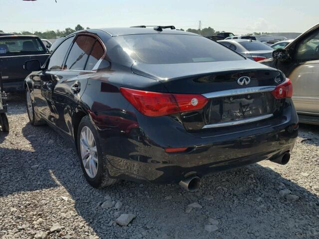 JN1BV7APXFM349251 - 2015 INFINITI Q50 BASE BLACK photo 3