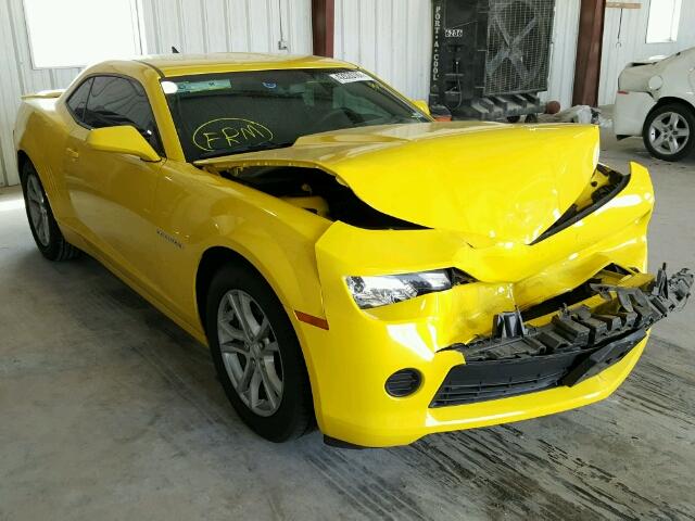 2G1FB1E34F9192060 - 2015 CHEVROLET CAMARO LS YELLOW photo 1