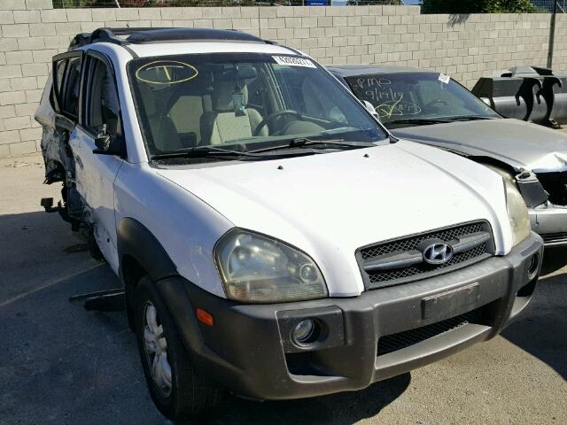 KM8JN12D06U313736 - 2006 HYUNDAI TUCSON GLS WHITE photo 1