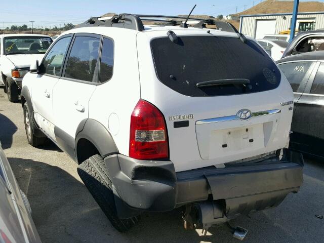 KM8JN12D06U313736 - 2006 HYUNDAI TUCSON GLS WHITE photo 3