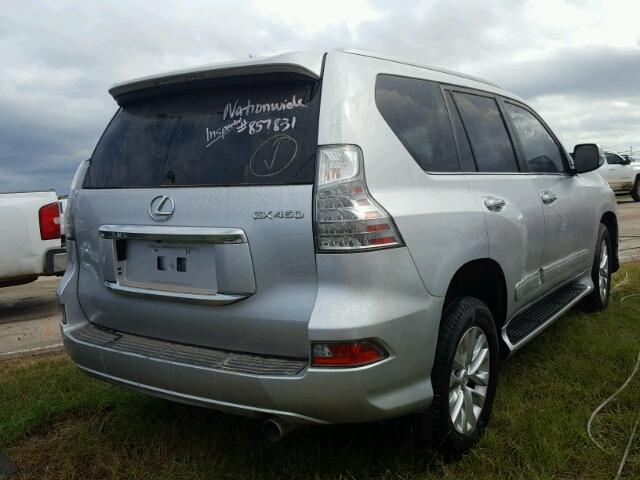 JTJBM7FX1F5103656 - 2015 LEXUS GX SILVER photo 4