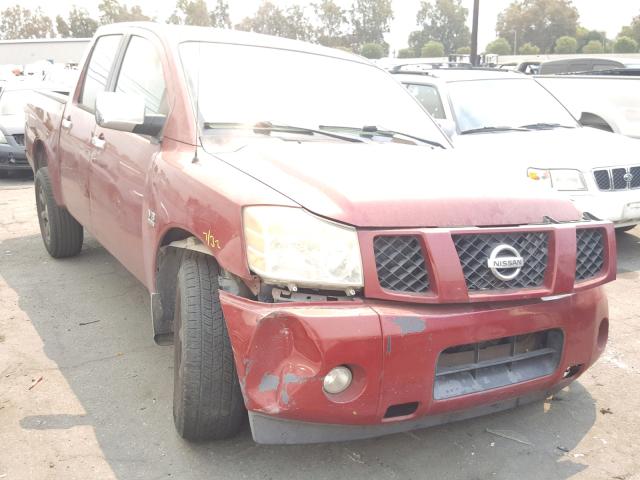 1N6AA07A64N562720 - 2004 NISSAN TITAN XE BURGUNDY photo 1