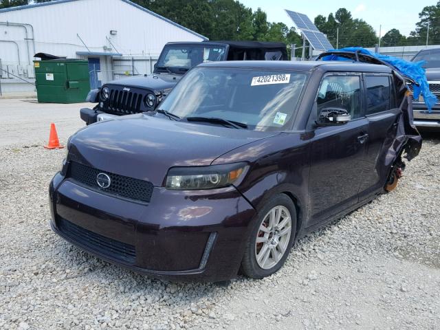 JTLKE50E281045907 - 2008 TOYOTA SCION XB Марун фото 2