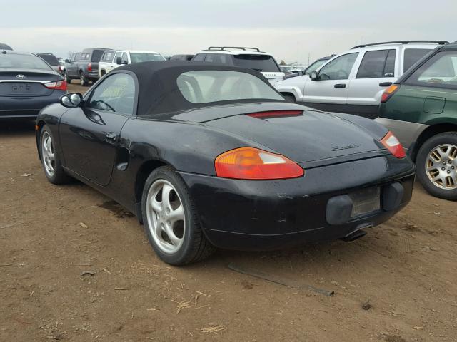 WP0CA2987YU623442 - 2000 PORSCHE BOXSTER BLACK photo 3