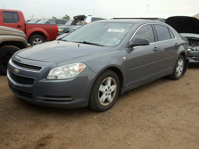 1G1ZG57B88F209866 - 2008 CHEVROLET MALIBU LS ნაცრისფერი ფოტო 2