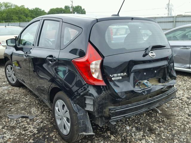 3N1CE2CP2HL380513 - 2017 NISSAN VERSA NOTE BLACK photo 3