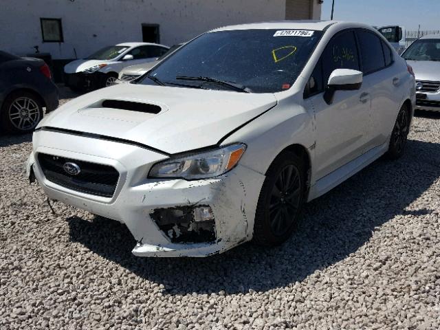 JF1VA1D6XF9835346 - 2015 SUBARU WRX PREMIU WHITE photo 2