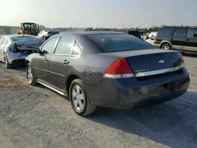 2G1WB5EN2A1232507 - 2010 CHEVROLET IMPALA LT CHARCOAL photo 3