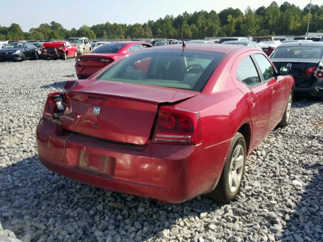 2B3KA43R38H112971 - 2008 DODGE CHARGER MAROON photo 4