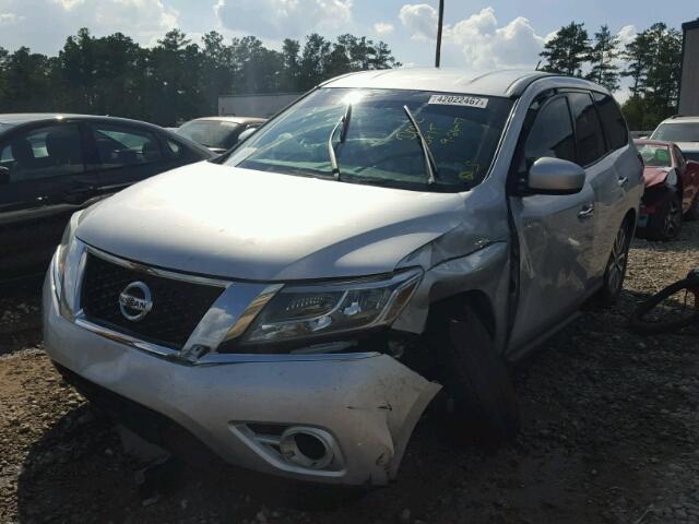 5N1AR2MN6EC660038 - 2014 NISSAN PATHFINDER SILVER photo 2