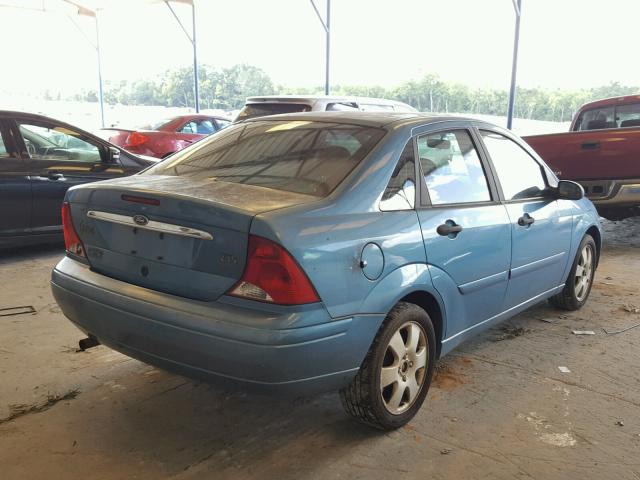 1FAFP38341W359586 - 2001 FORD FOCUS ZTS BLUE photo 4