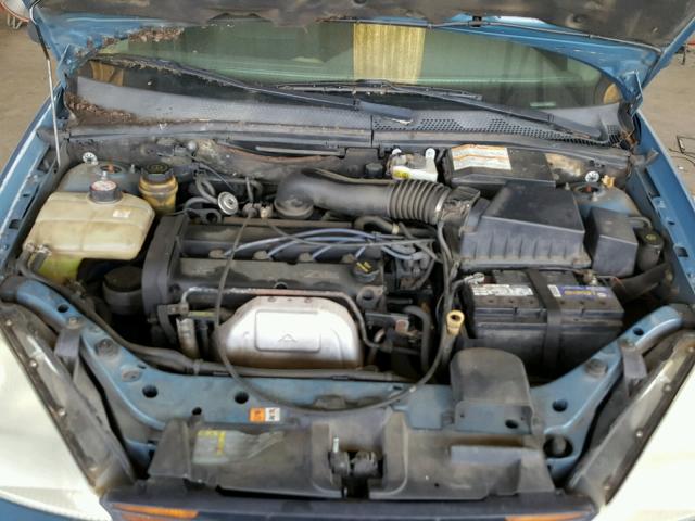1FAFP38341W359586 - 2001 FORD FOCUS ZTS BLUE photo 7