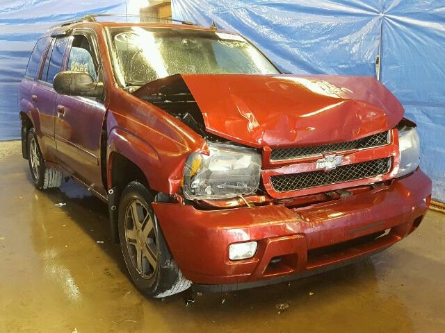 1GNDT13S272277850 - 2007 CHEVROLET TRAILBLAZE BURGUNDY photo 1