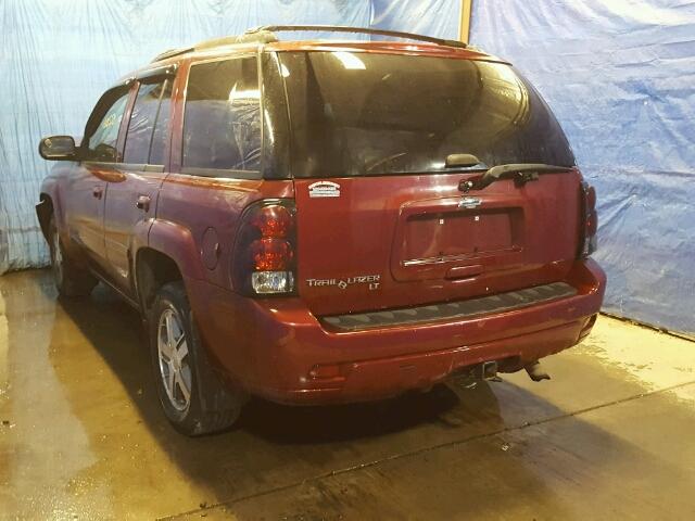 1GNDT13S272277850 - 2007 CHEVROLET TRAILBLAZE BURGUNDY photo 3