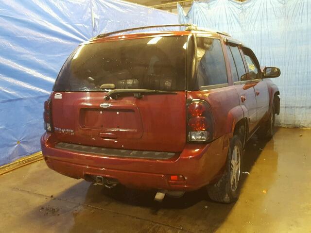 1GNDT13S272277850 - 2007 CHEVROLET TRAILBLAZE BURGUNDY photo 4