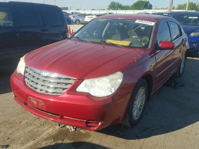 1C3LC56K47N509245 - 2007 CHRYSLER SEBRING MAROON photo 2