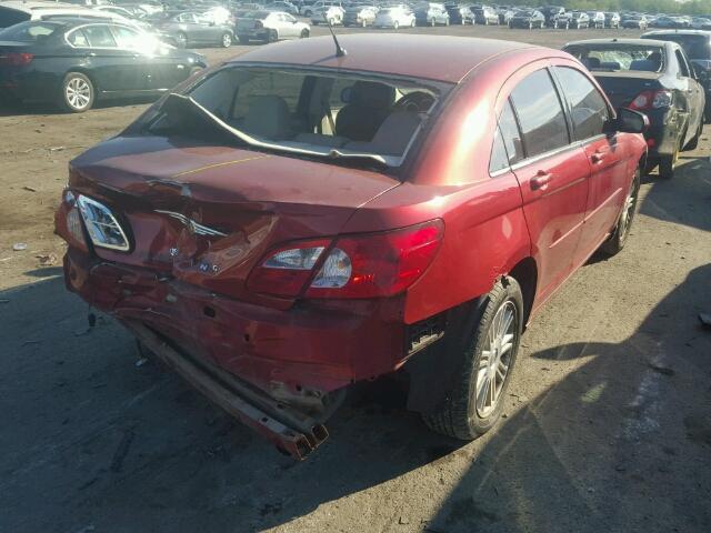 1C3LC56K47N509245 - 2007 CHRYSLER SEBRING MAROON photo 4