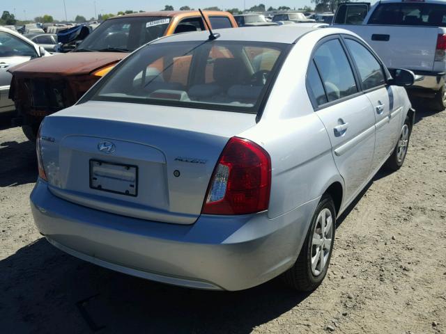 KMHCN4AC5BU610045 - 2011 HYUNDAI ACCENT GLS SILVER photo 4