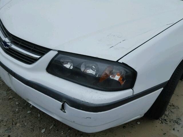 2G1WF55E8Y9313074 - 2000 CHEVROLET IMPALA WHITE photo 9