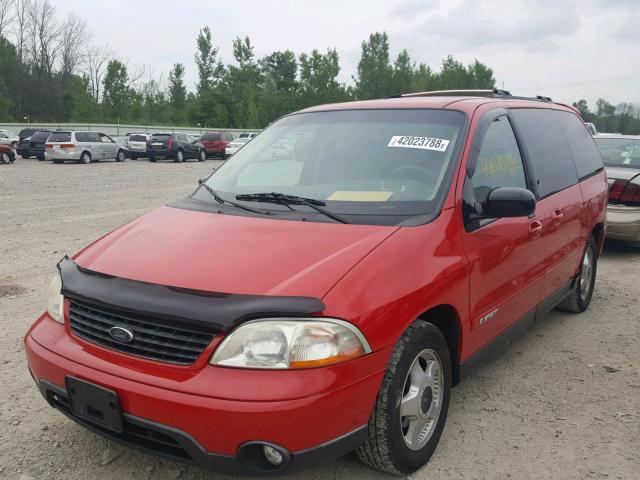 2FMZA57491BB24760 - 2001 FORD WINDSTAR S RED photo 2