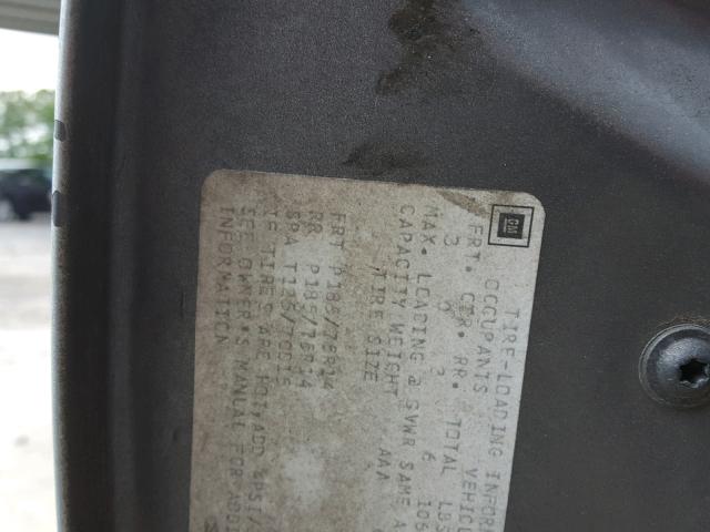 1G2AF54T0L6256410 - 1990 PONTIAC 6000 LE GRAY photo 10