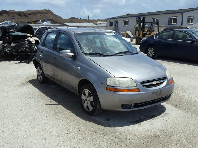 KL1TD66657B785606 - 2007 CHEVROLET AVEO BASE Szary zdjęcie 1