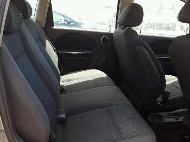 KL1TD66657B785606 - 2007 CHEVROLET AVEO BASE Szary zdjęcie 6