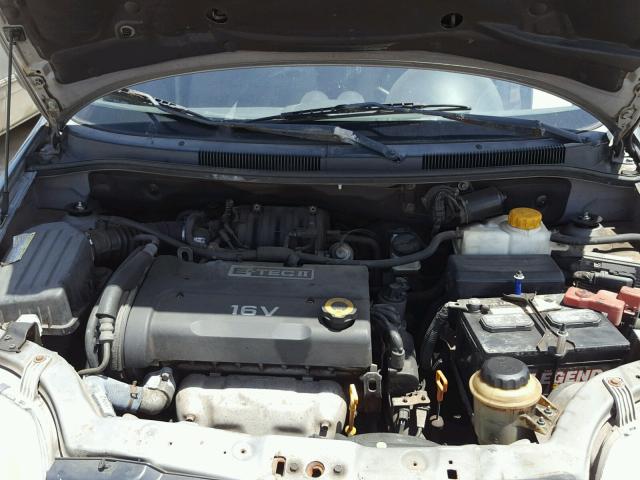 KL1TD66657B785606 - 2007 CHEVROLET AVEO BASE Szary zdjęcie 7