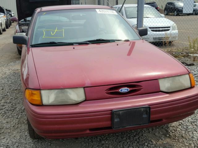1FASP11J0SW238938 - 1995 FORD ESCORT LX RED photo 9