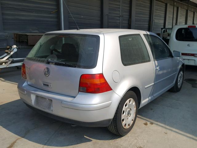 9BWBK61J334068437 - 2003 VOLKSWAGEN GOLF GL SILVER photo 4