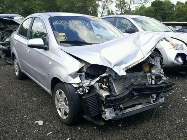 KL1TD56608B095628 - 2008 CHEVROLET AVEO BASE Argent photo 1