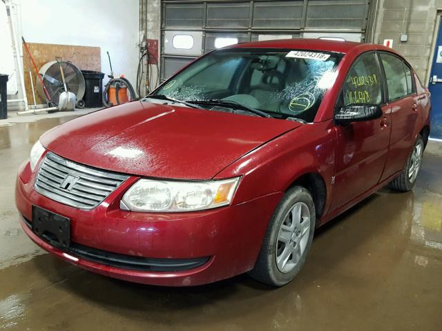 1G8AJ55F37Z132942 - 2007 SATURN ION LEVEL MAROON photo 2