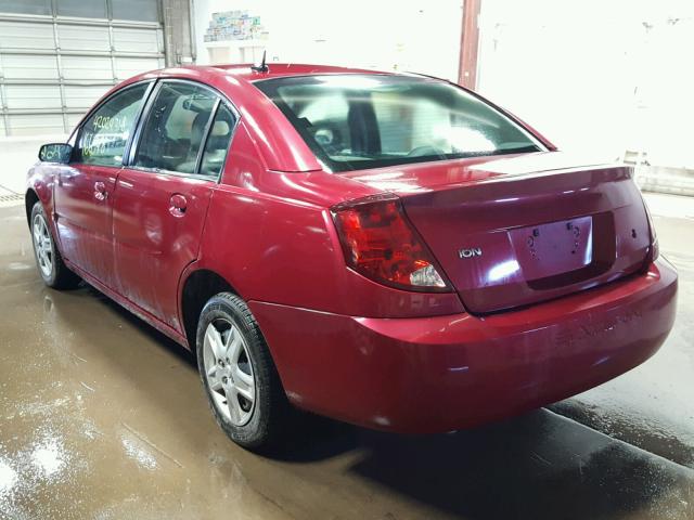 1G8AJ55F37Z132942 - 2007 SATURN ION LEVEL MAROON photo 3