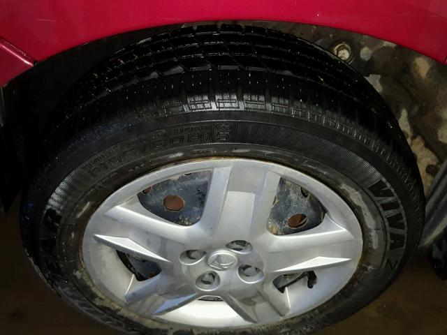 1G8AJ55F37Z132942 - 2007 SATURN ION LEVEL MAROON photo 9