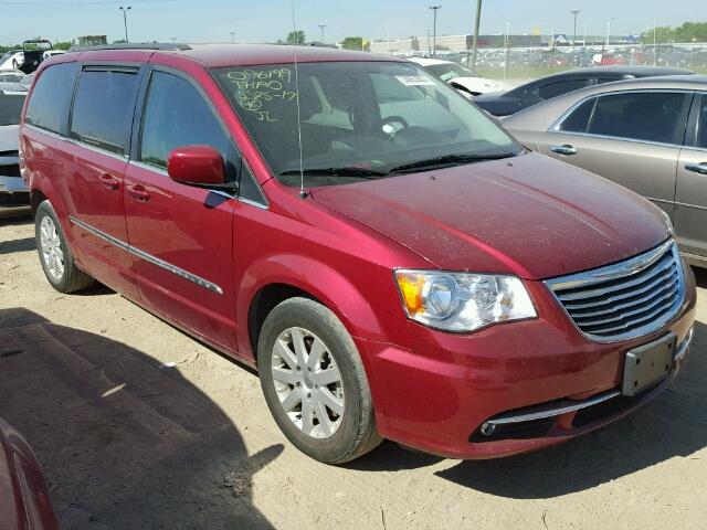 2C4RC1BGXDR705740 - 2013 CHRYSLER TOWN & COU RED photo 1