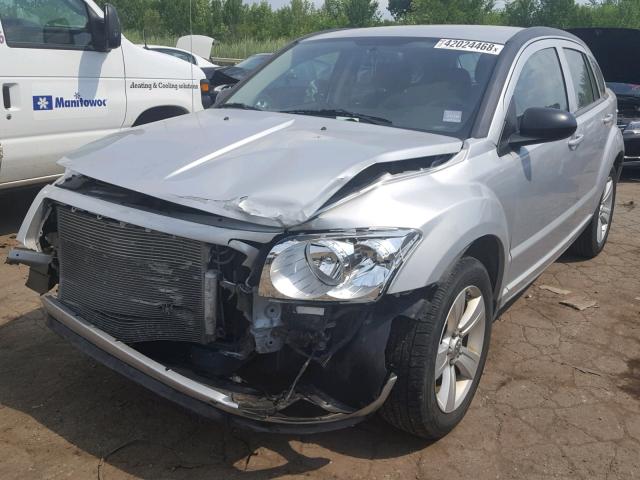 1B3CB3HA7BD269504 - 2011 DODGE CALIBER MA SILVER photo 2